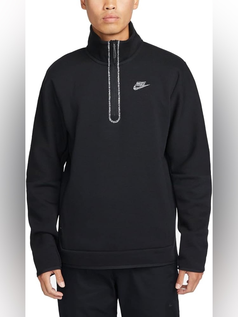 Nike Sportswear Half-Zip Sweatshirt in Black, men’s size XL